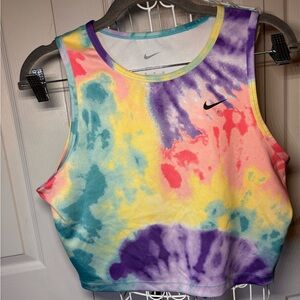 Nike Women's Multicolor Tie-Dye Crop Top